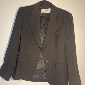 Yves Saint Laurent Classic Black Blazer Made in  France